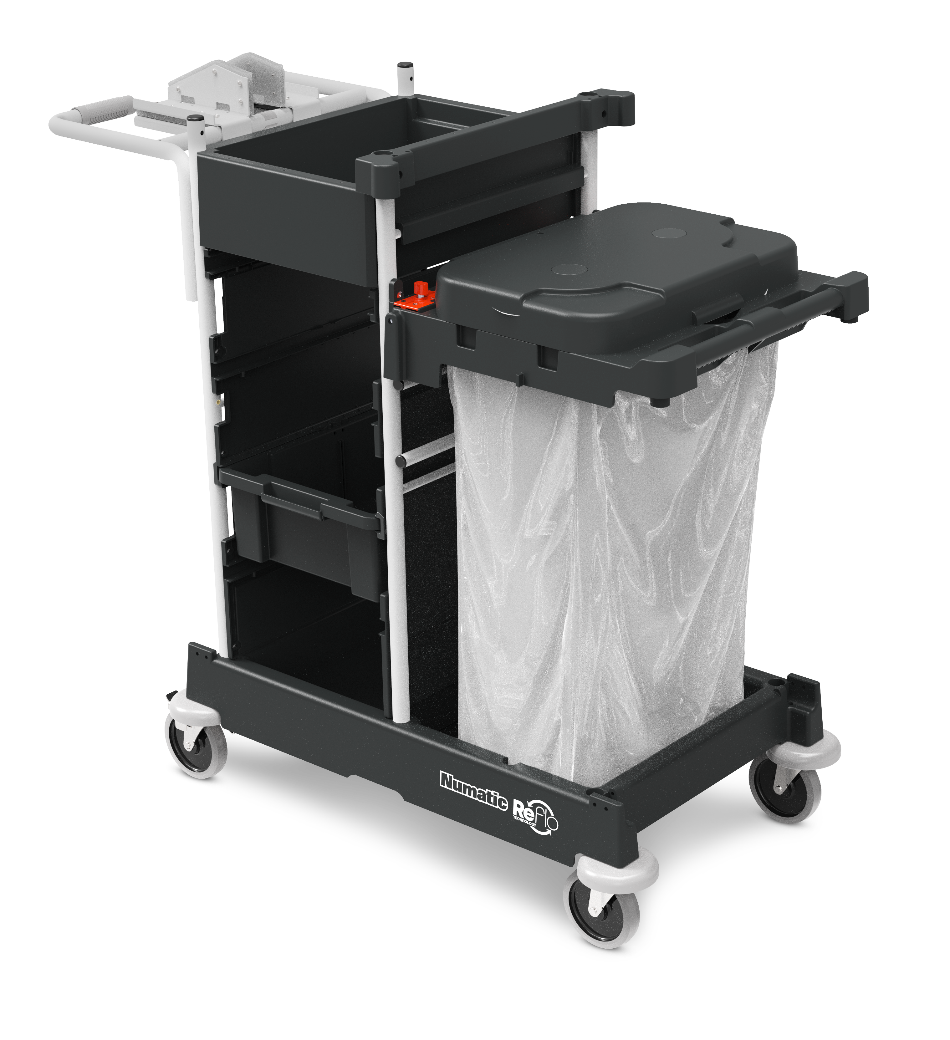 Numatic SM5 Cleaning Trolley with 244nx Transport Bracket