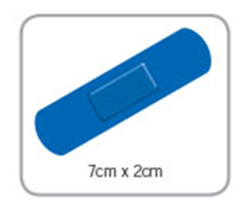 Blue Detectable Plasters - Assorted Sizes