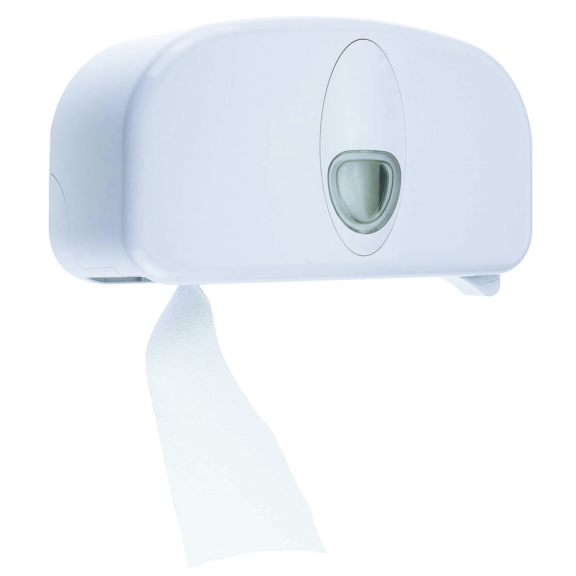 Excel Twin Coreless Toilet Roll Dispenser - White