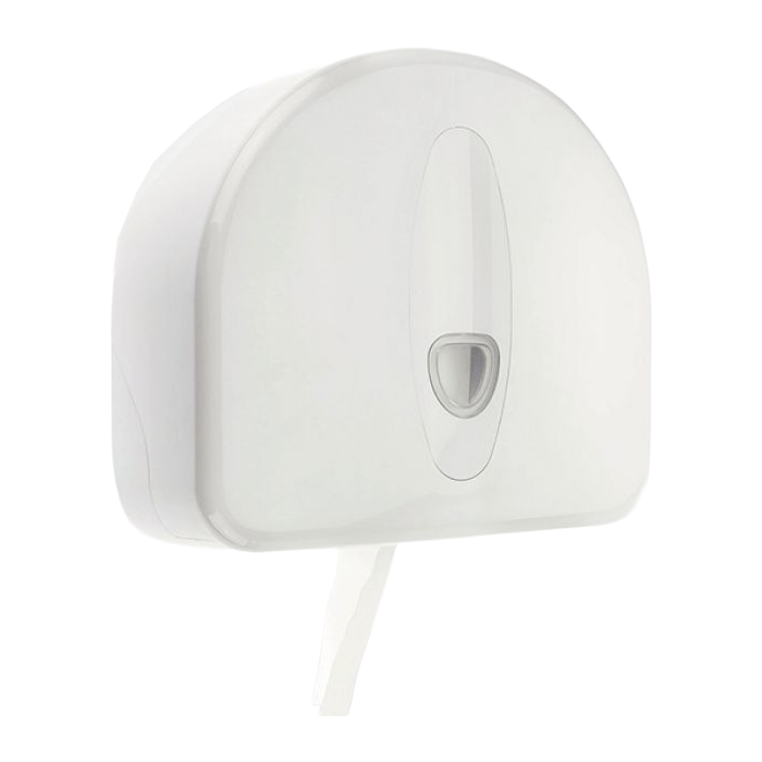 Toilet Roll Dispenser - Mini Jumbo - Plastic - White