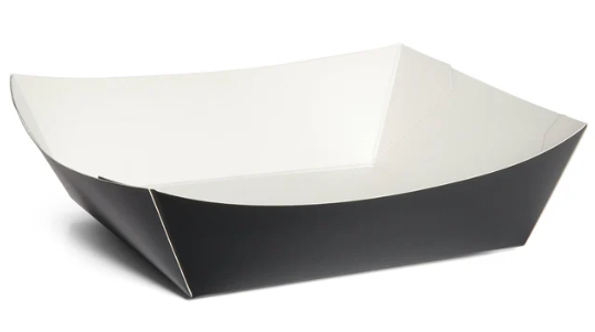 Kraft Folded Board Burger Tray - 5" x 5"