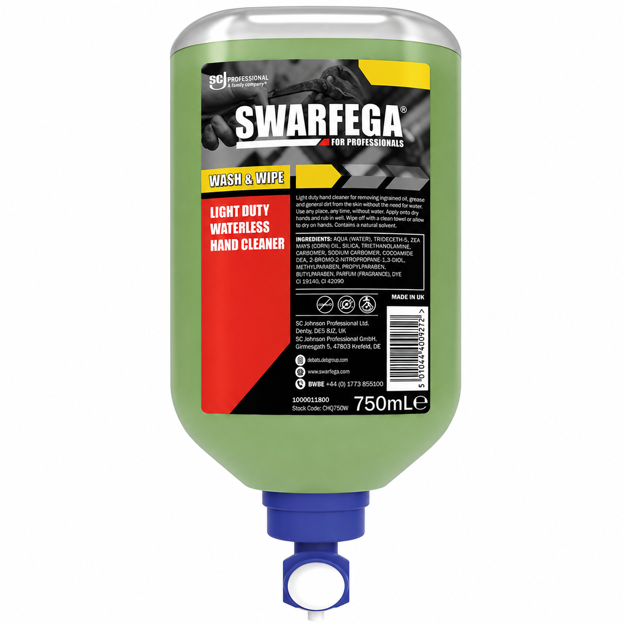 SC Johnson Deb Swarfega® Wash & Wipe - Light Duty Waterless Hand Cleaner