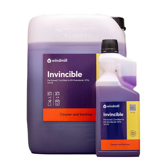 Invincible - Cleaner and Sanitiser - Windmill Refill - 1L Recharger