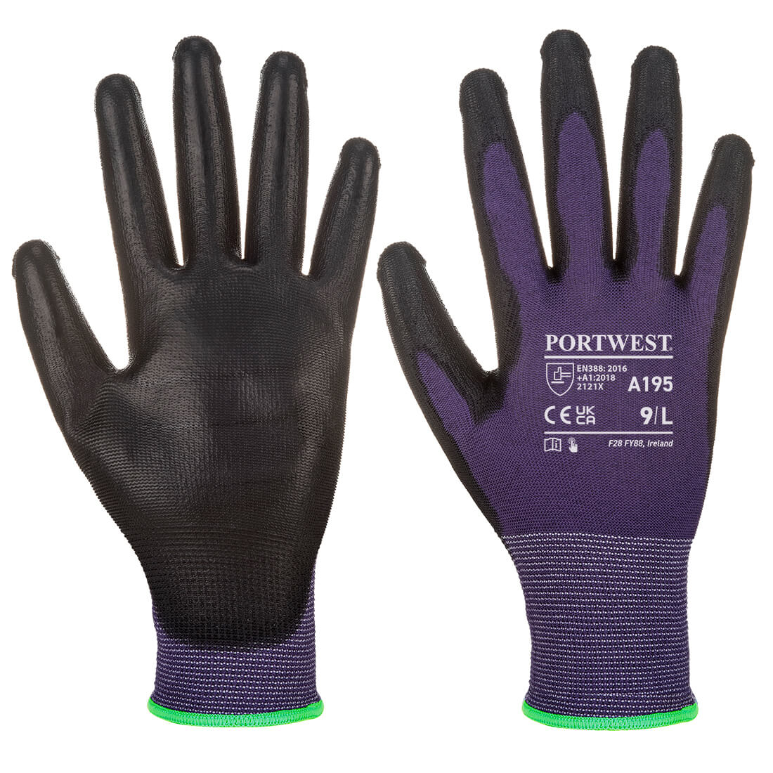 Touchscreen Gloves - PU - Purple/Black