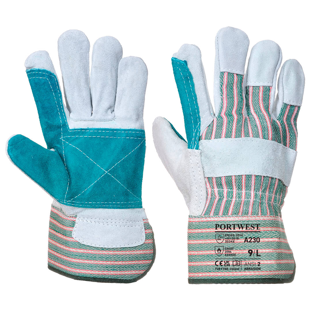 Double Palm Rigger Glove - Grey