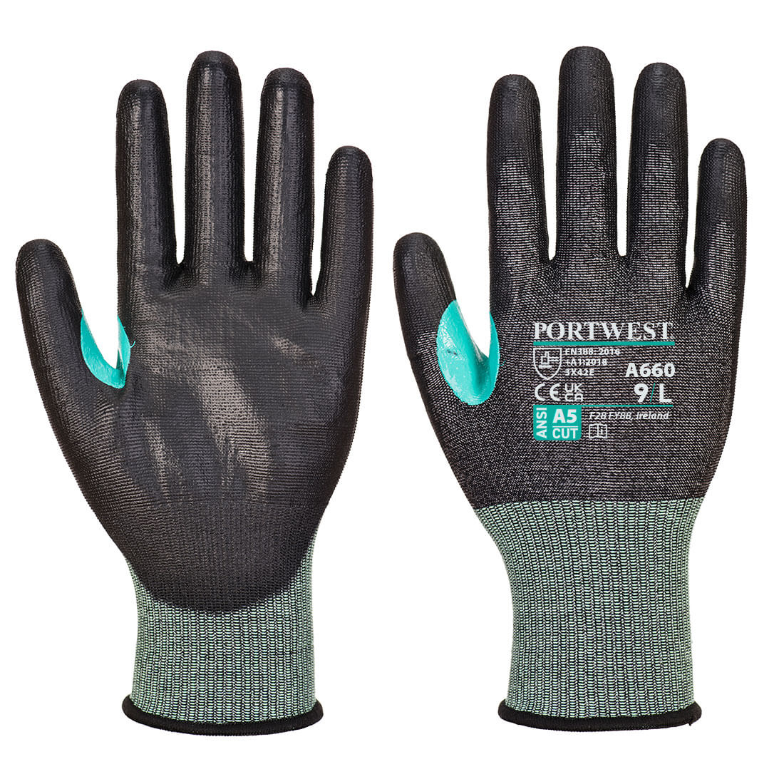 CS VHR18 PU Cut Glove - Black
