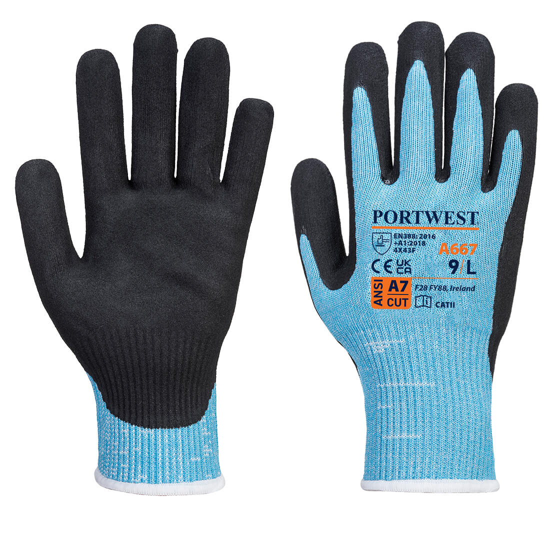 Claymore AHR Cut Glove - Blue/Black
