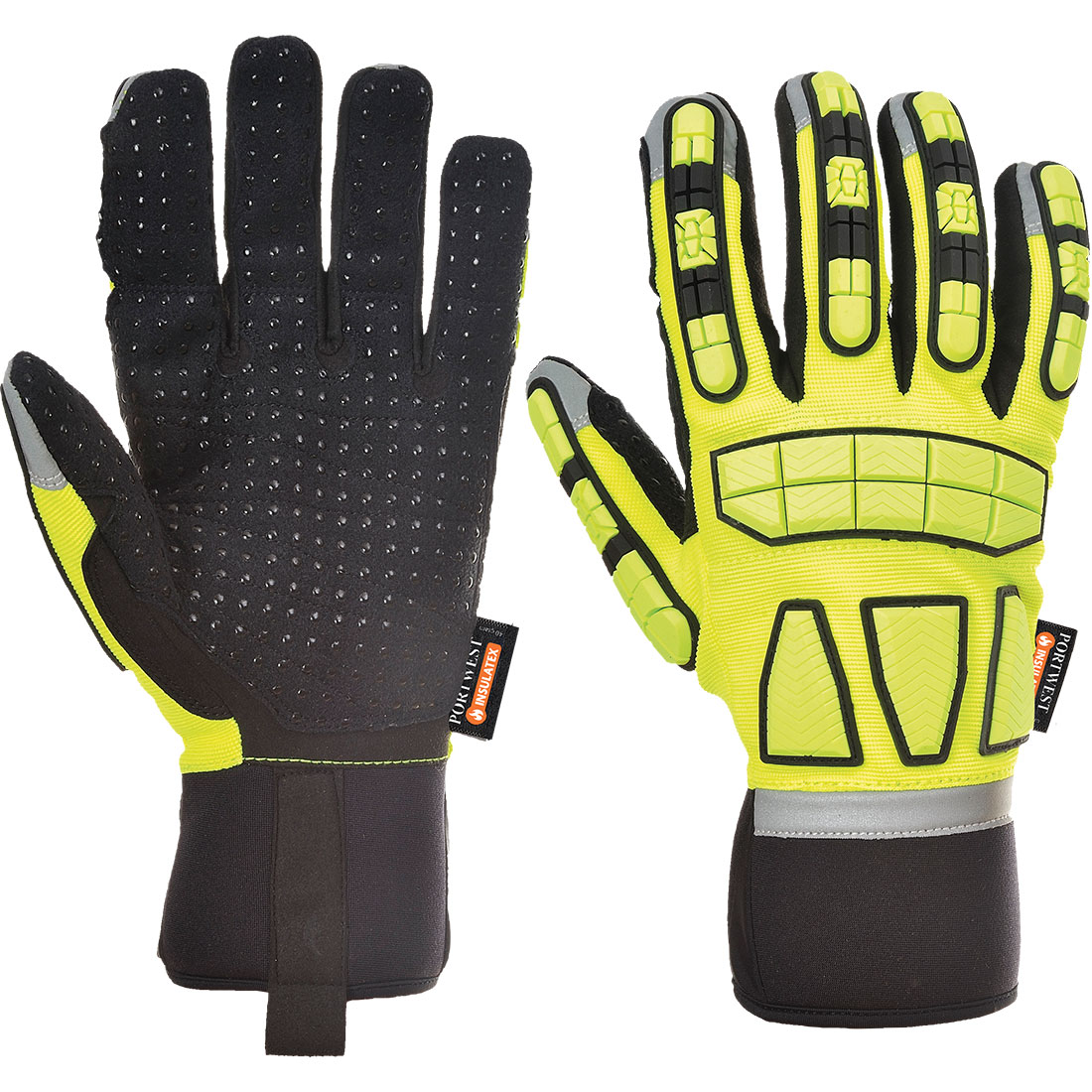 Safety Impact Glove Lined - Yellow