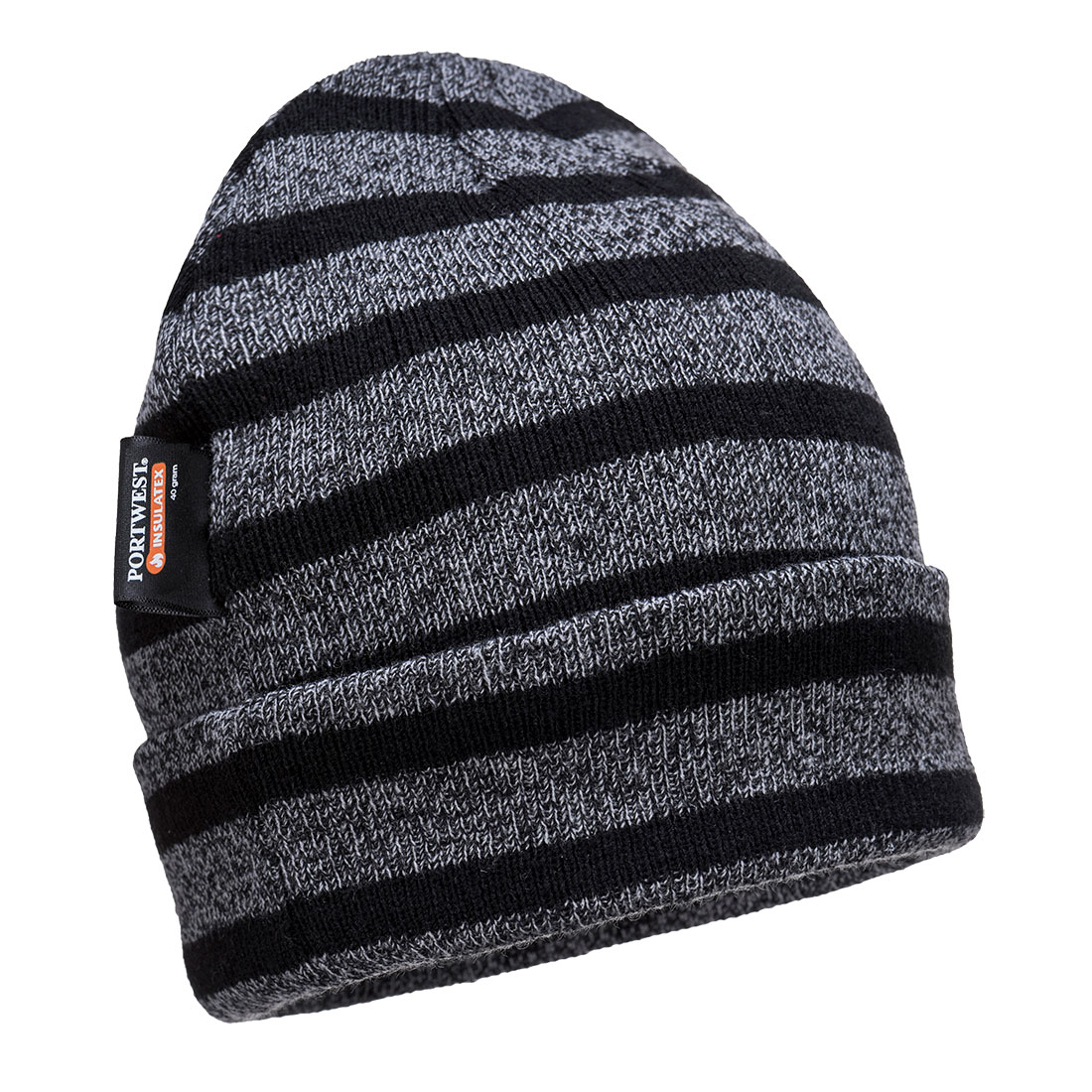 Striped Insulated Knit Cap, Insulatex Lined