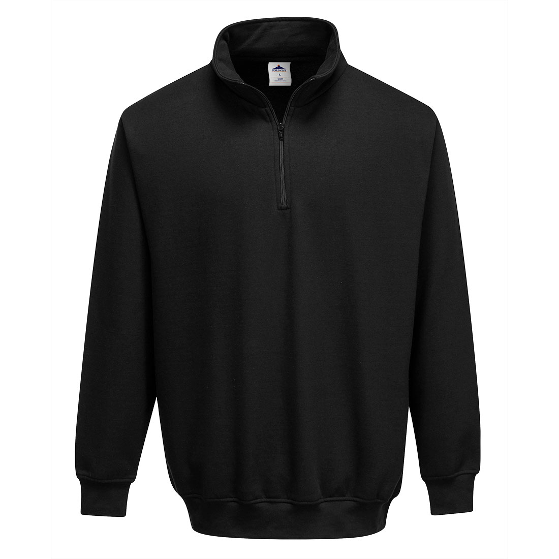 Sorrento Zip Neck Sweatshirt - Black