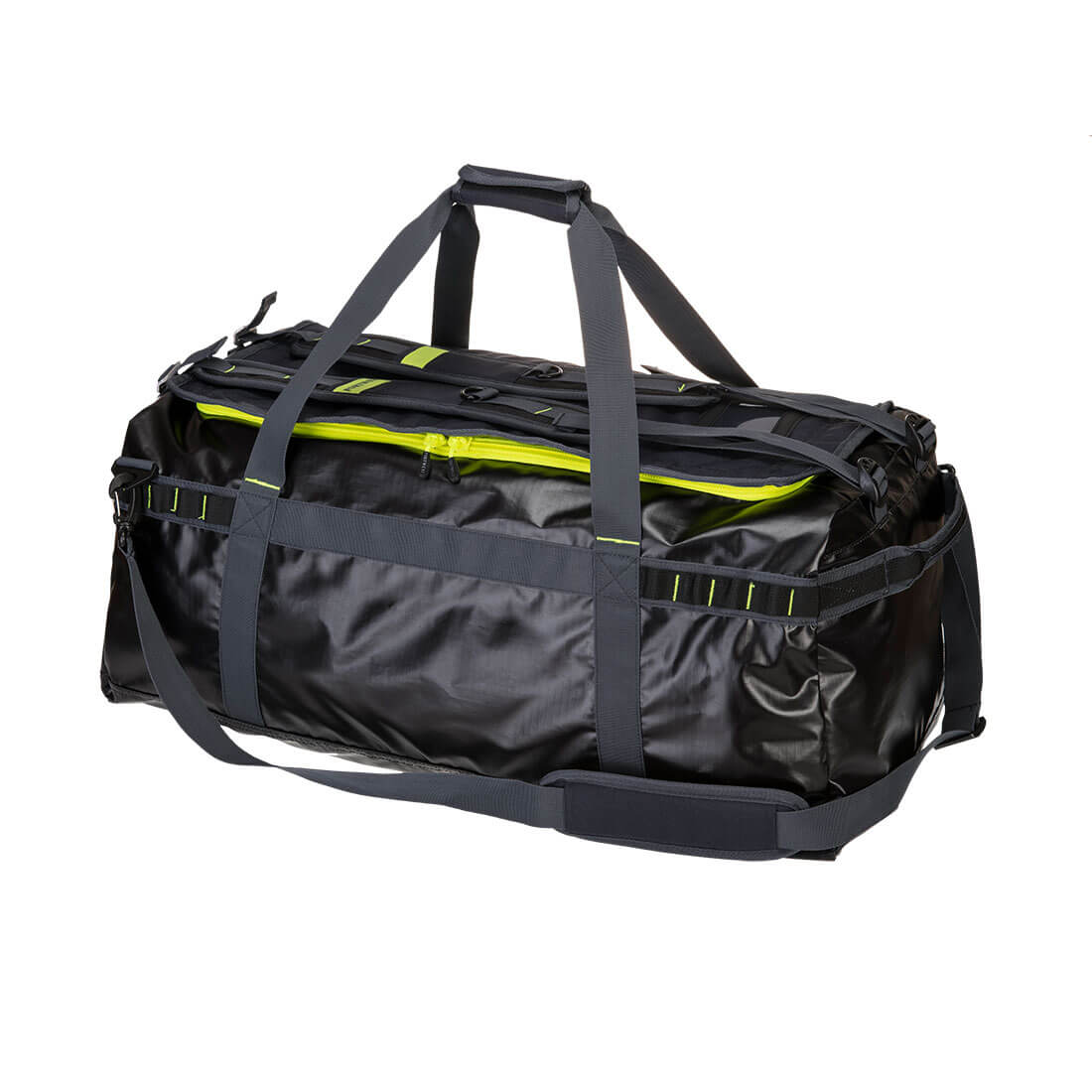 PW3 70L Water-Resistant Duffle Bag - Black