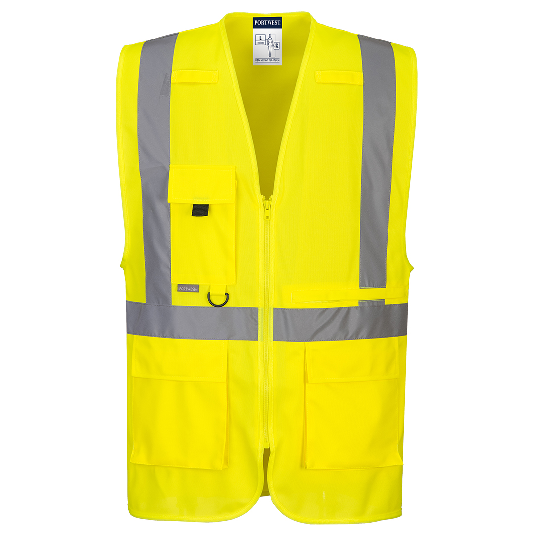 Hi-Vis Executive Vest With Tablet Pocket - Yellow