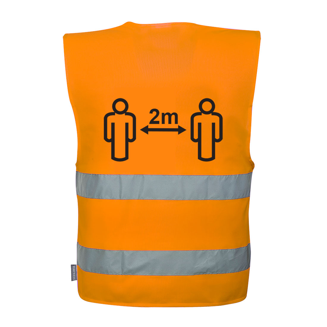 Hi-Vis Social Distancing Vest 2m - Orange