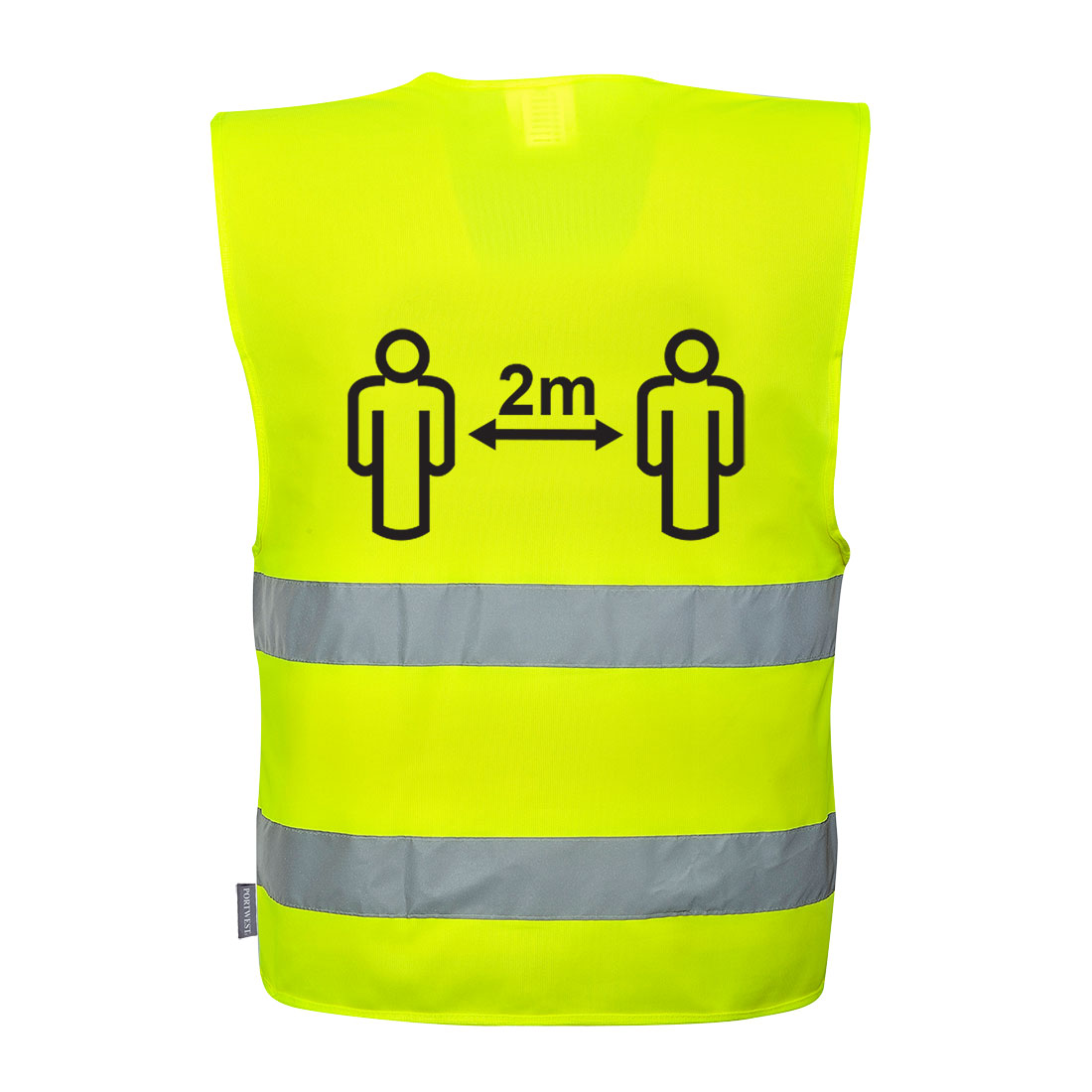 Hi-Vis Social Distancing Vest 2m - Yellow