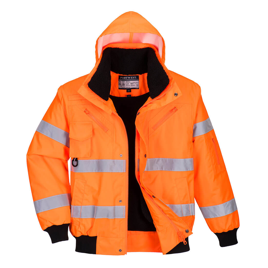 Hi-Vis 3-in-1 Bomber Jacket - Orange