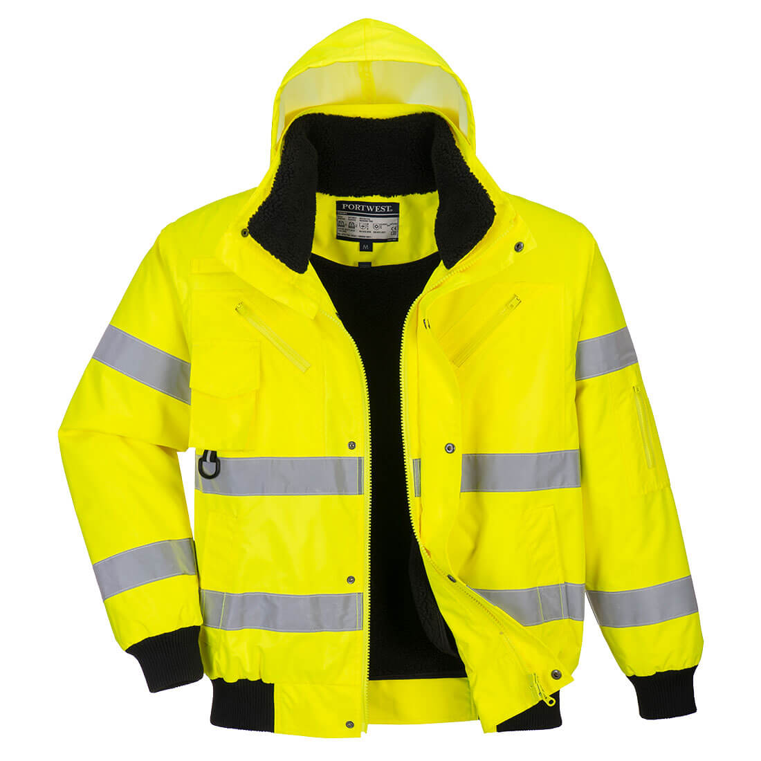 Hi-Vis 3-in-1 Bomber Jacket - Yellow