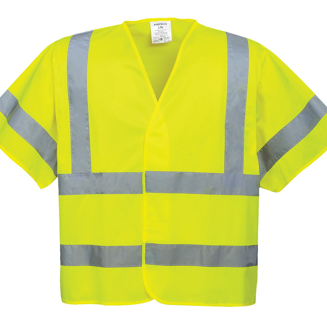 Hi-Vis Short Sleeved Vest - Yellow