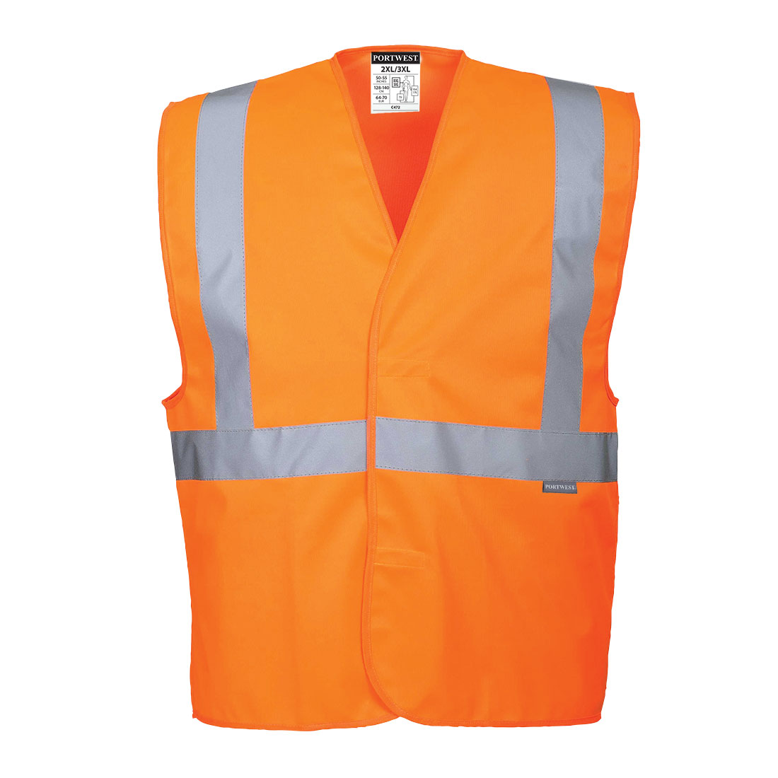 Hi-Vis One Band & Brace Vest - Orange