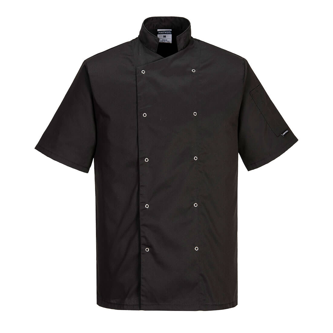 Cumbria Chefs Jacket S/S - Black