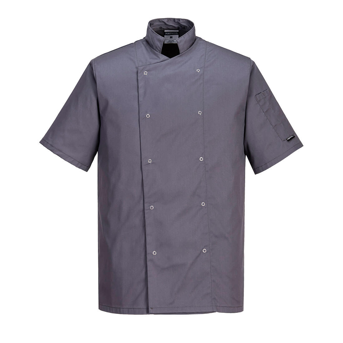 Cumbria Chefs Jacket S/S - Slate Grey