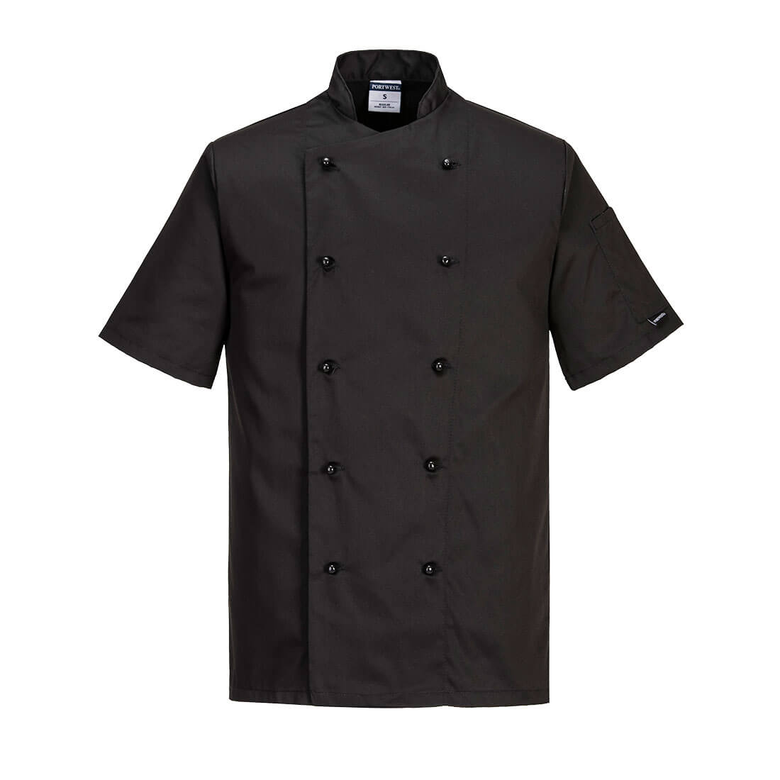 Kent Chefs Jacket S/S - Black