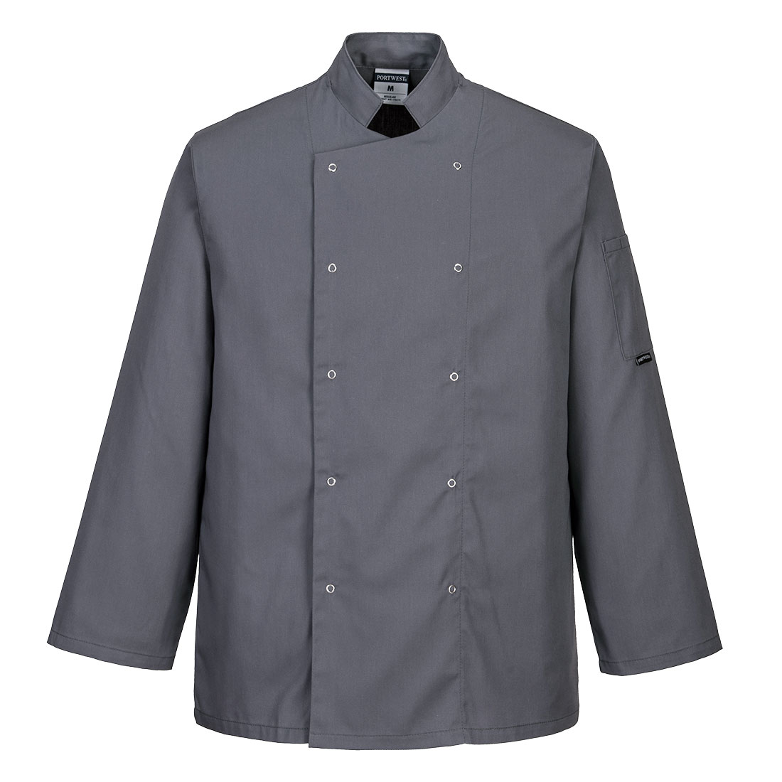 Suffolk Chefs Jacket L/S - Slate Grey