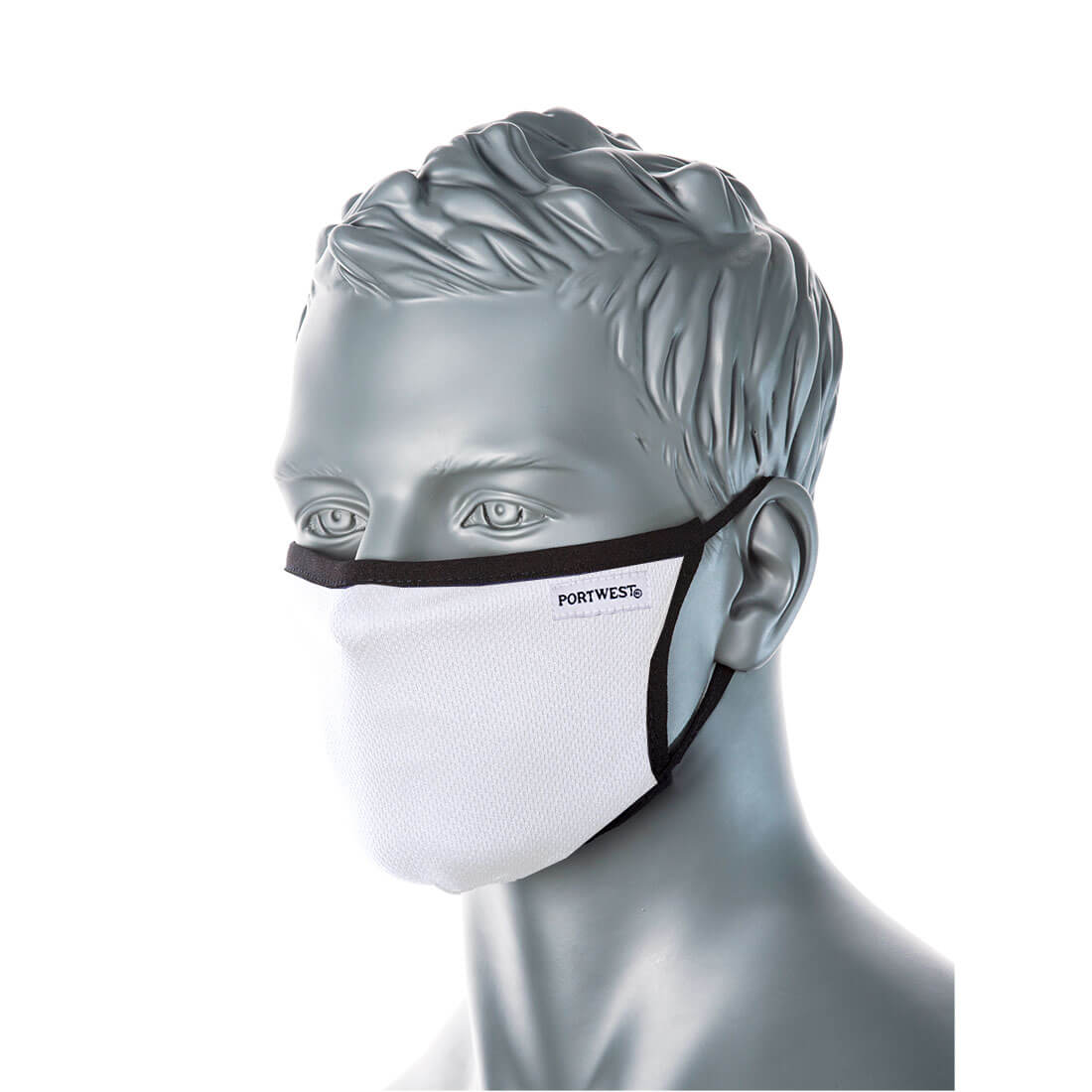 3-Ply Fabric Face Mask (Pk25) - White