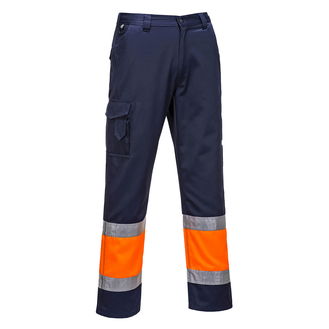 Hi-Vis Two Tone Combat Trouser - Orange/Navy
