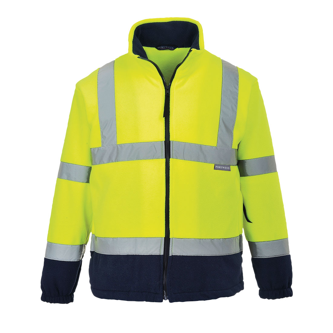 Hi-Vis Two Tone Fleece - Yellow/Navy