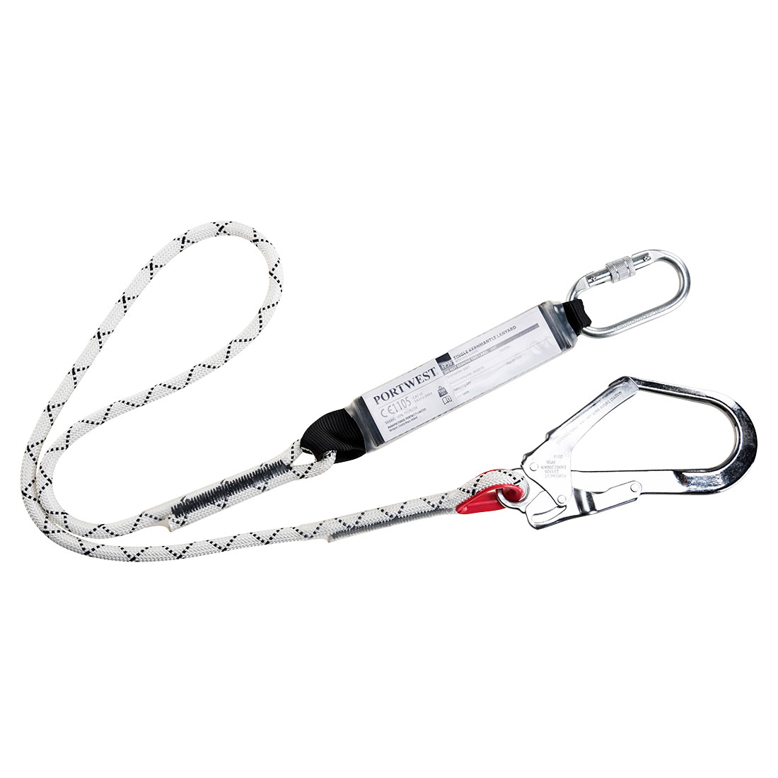 Single Kernmantle Lanyard With Shock Absorber - 1.8m