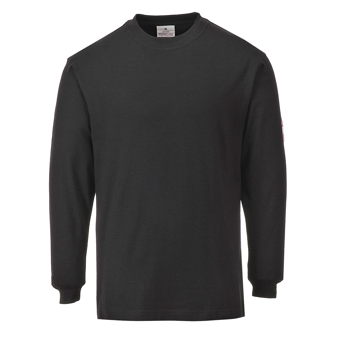 Flame Resistant Anti-Static Long Sleeve T-Shirt - Black