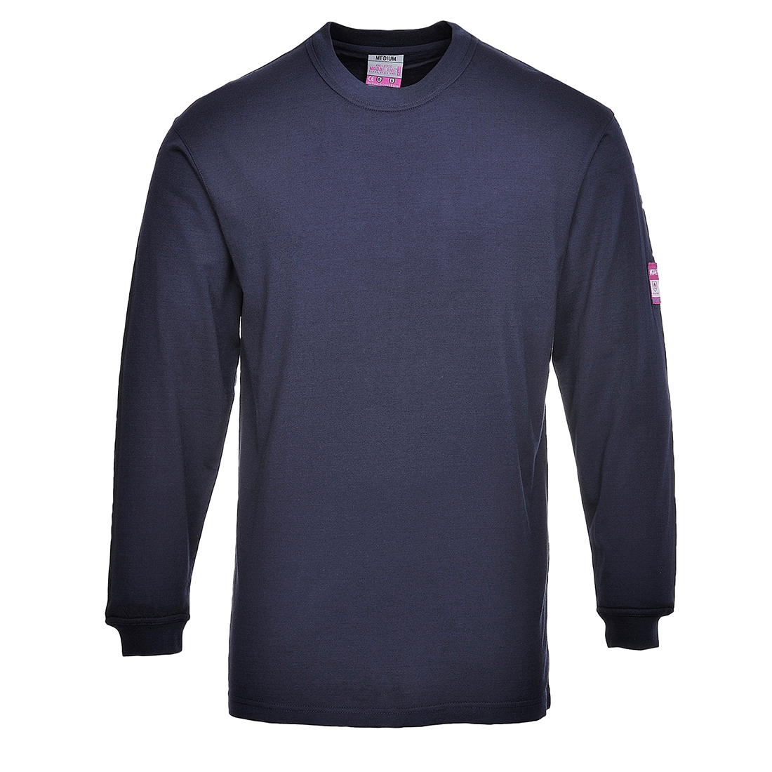 Flame Resistant Anti-Static Long Sleeve T-Shirt - Navy