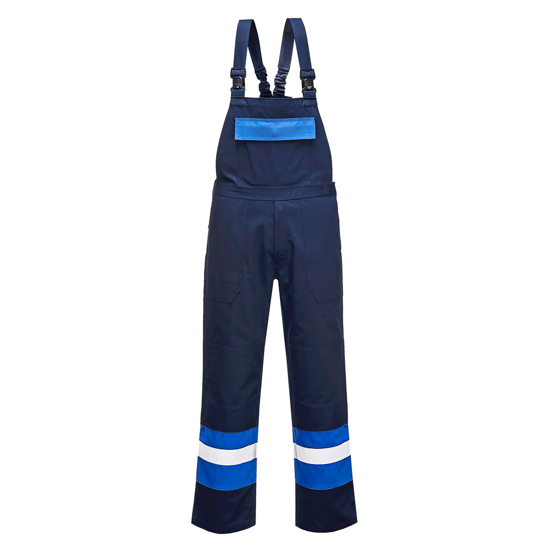 Bizflame Plus Bib and Brace - Navy/Royal