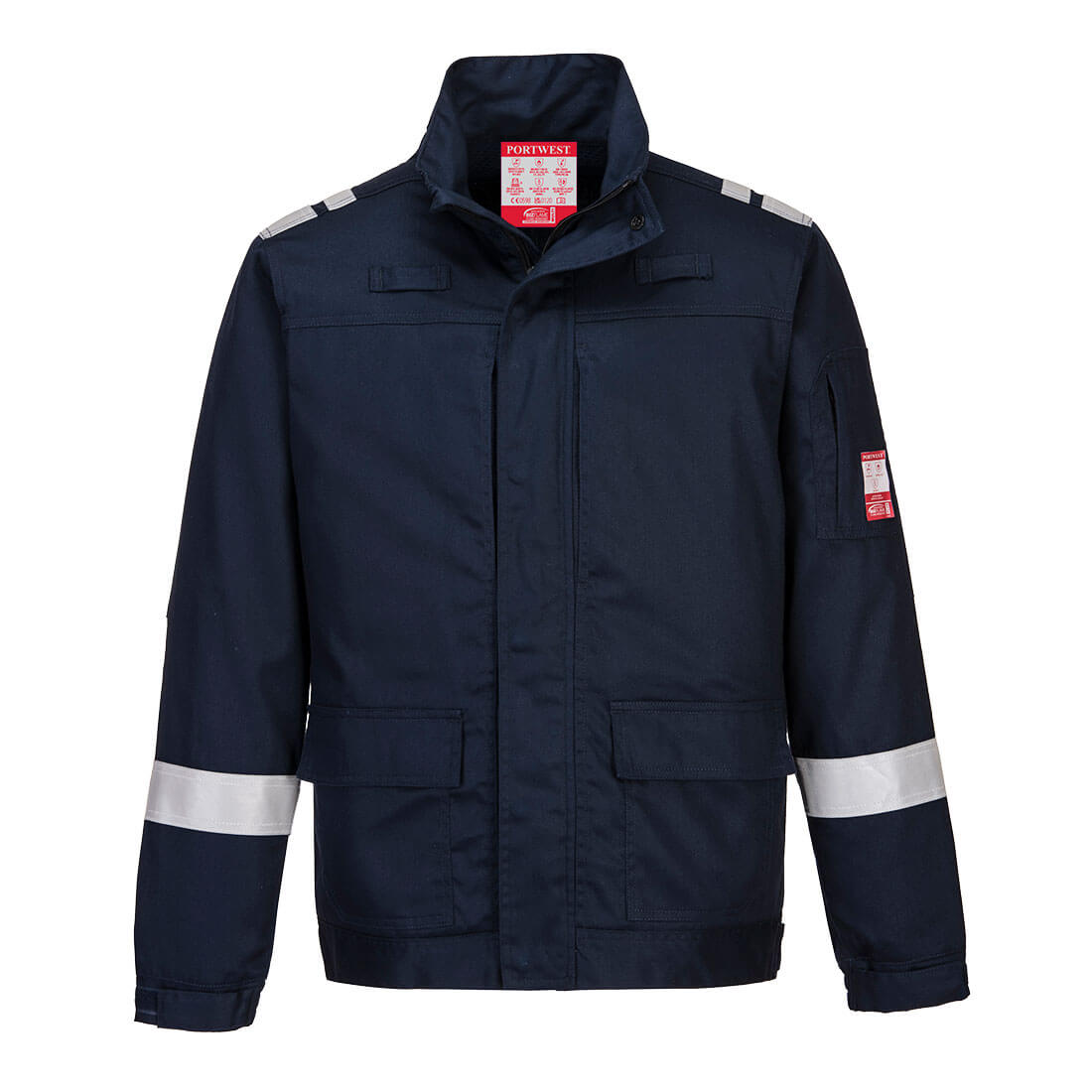 Bizflame Plus Lightweight Stretch Panelled Jacket - Navy