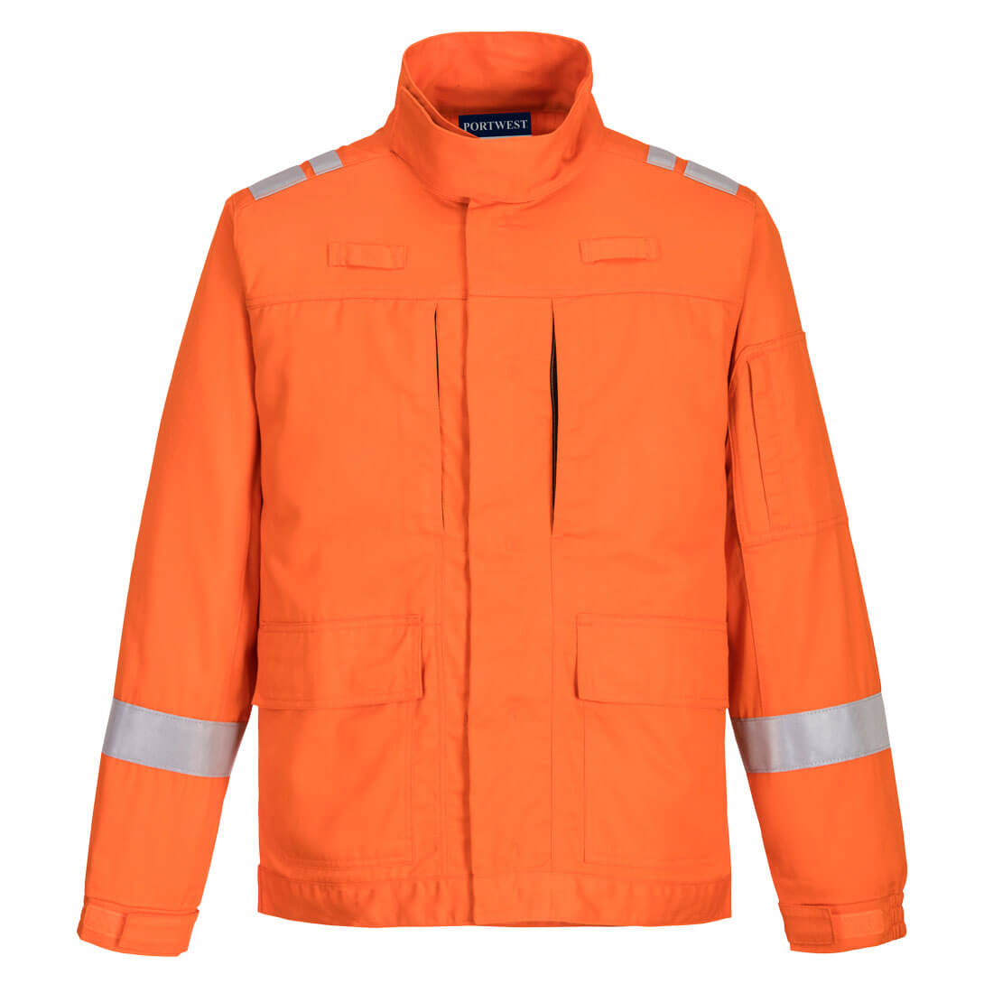 Bizflame Plus Lightweight Stretch Panelled Jacket - Orange