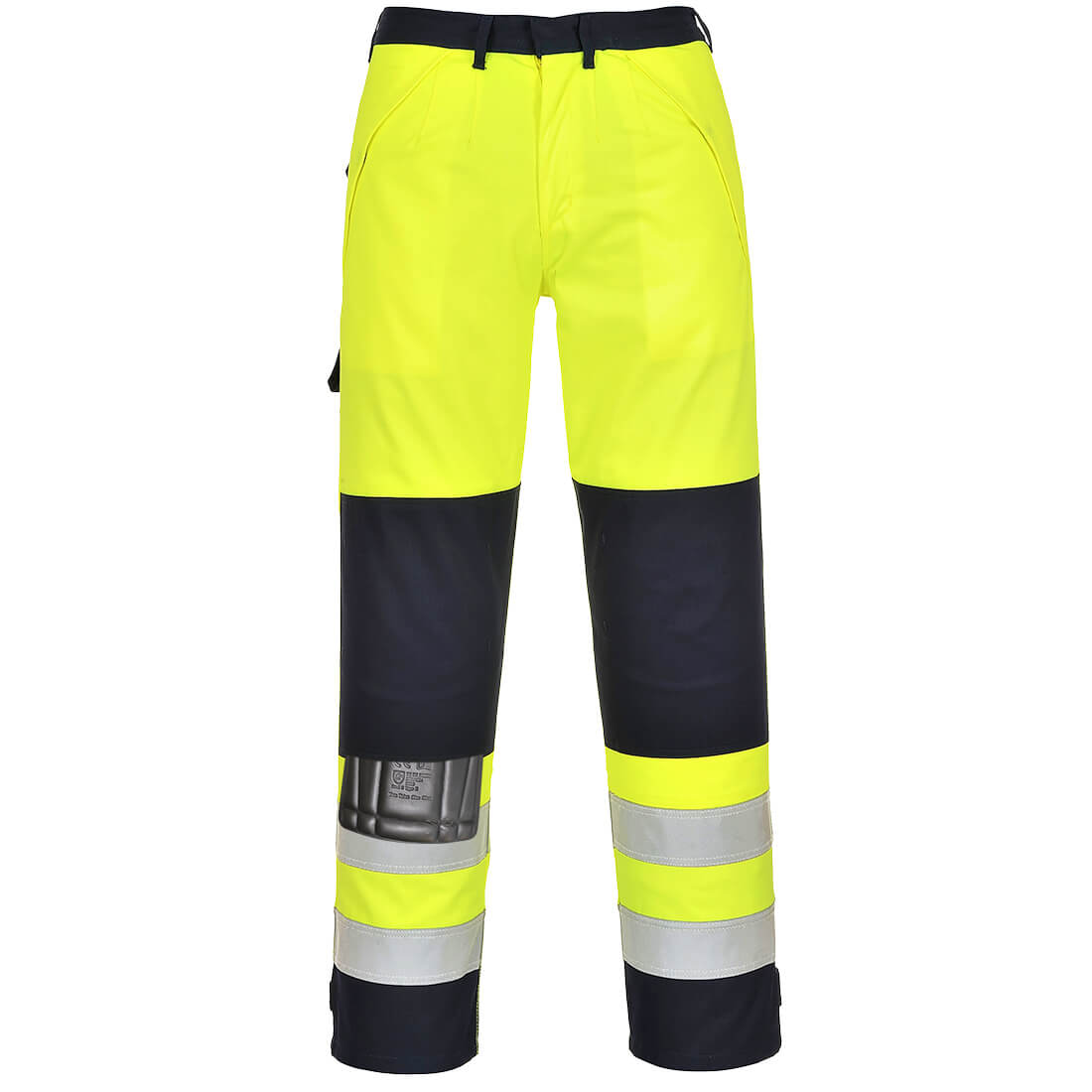 Hi-Vis Multi-Norm Trousers - Yellow/Navy