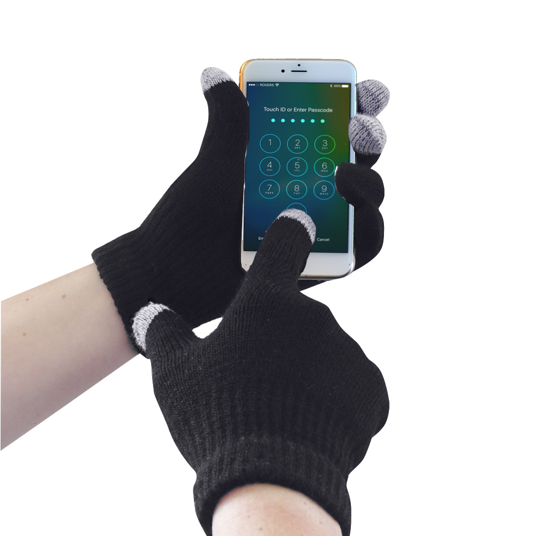 Touchscreen Knit Glove - Black