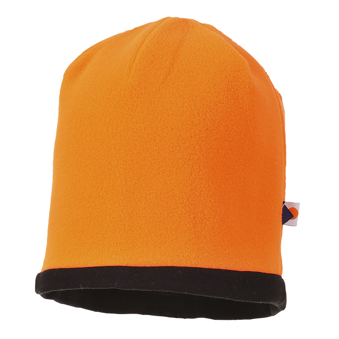 Reversible Hi-Vis Beanie Hat - Orange/Black
