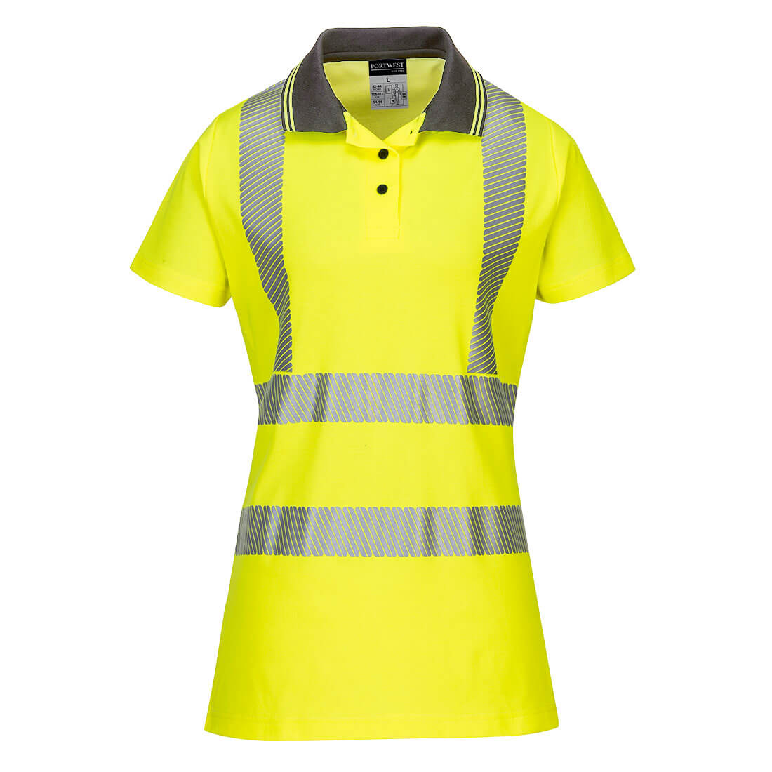 Women's Pro Polo Shirt - Yellow/Grey