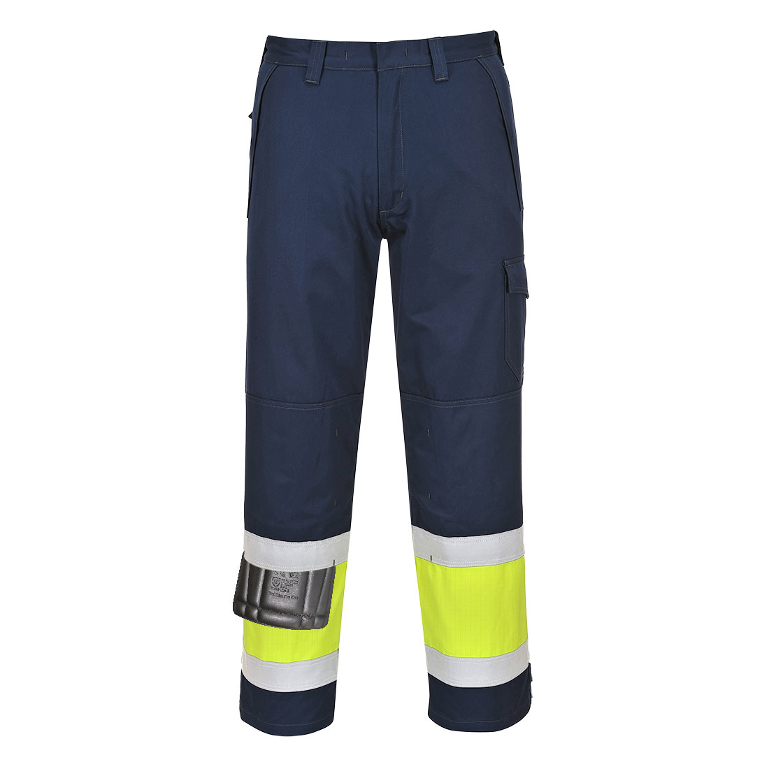 Hi-Vis Modaflame Trouser - Yellow/Navy