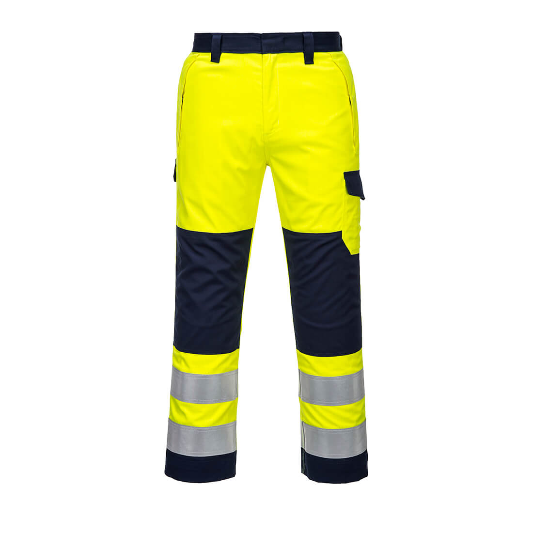 Hi-Vis Modaflame Trouser - Yellow/Navy Short