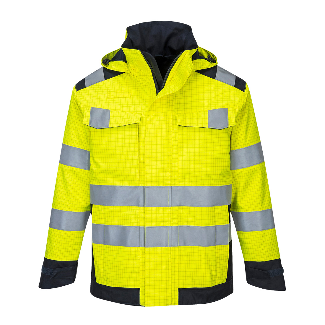 Modaflame Rain Multi Norm Arc Jacket - Yellow/Navy