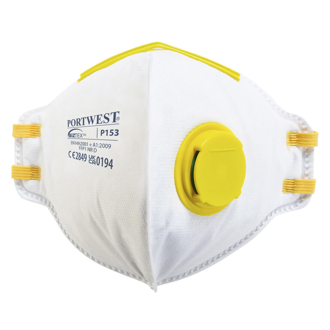 FFP1 Valved Dolomite Fold Flat Respirator - Pack of 20