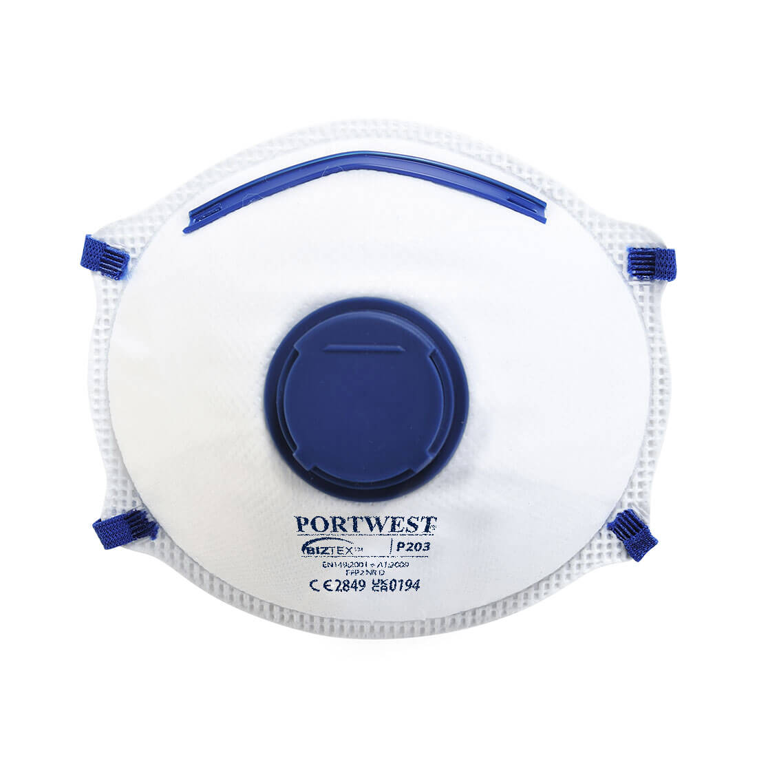FFP2 Valved Dolomite Respirator - White - Pack of 10