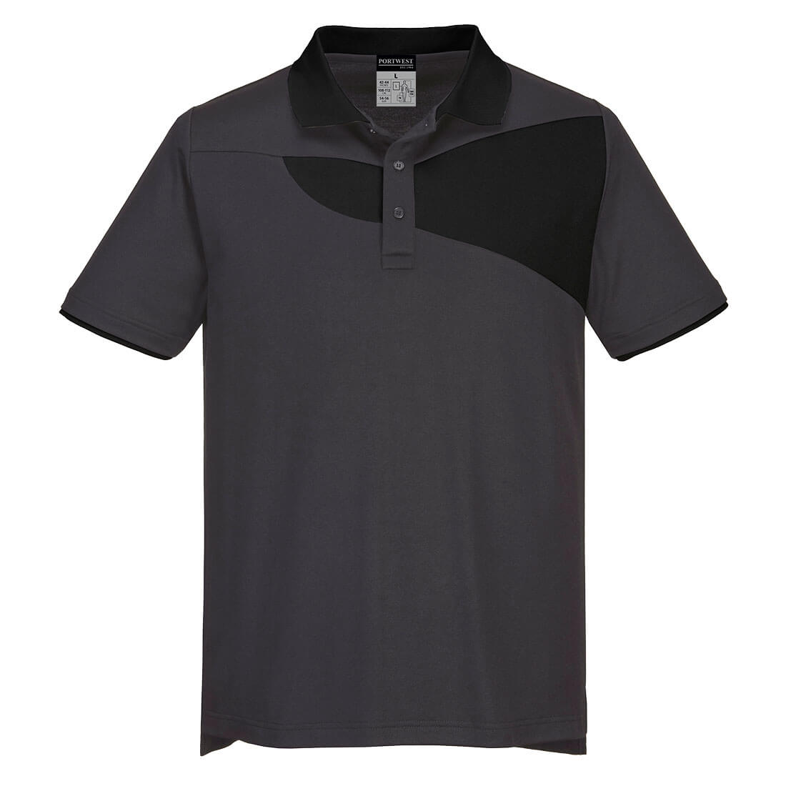 PW2 Polo Shirt S/S - Zoom Grey/Black