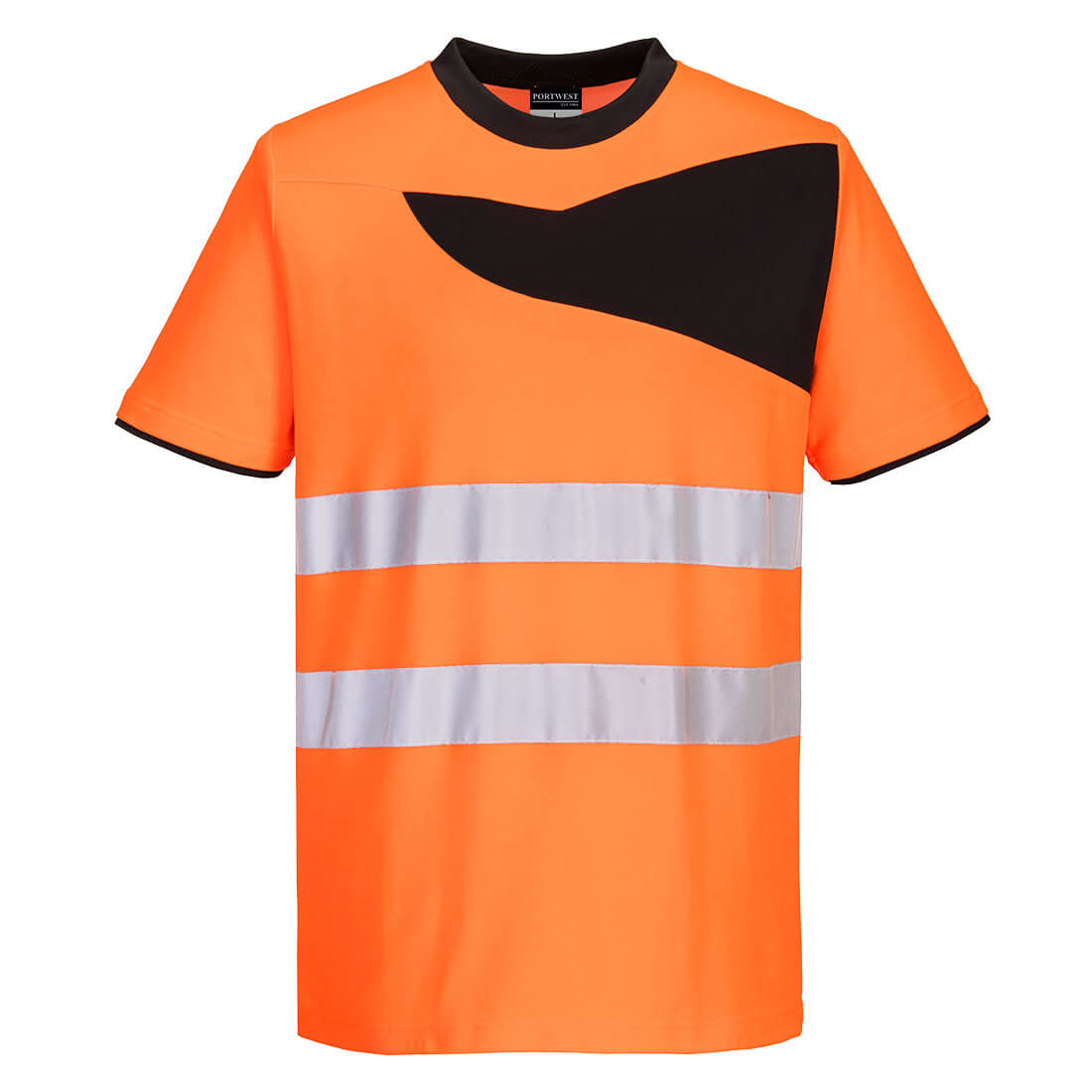 PW2 Hi-Vis T-Shirt S/S - Orange/Black