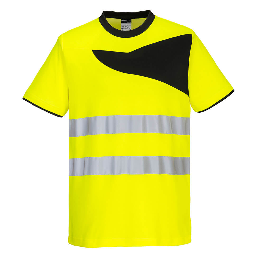 PW2 Hi-Vis T-Shirt S/S - Yellow/Black