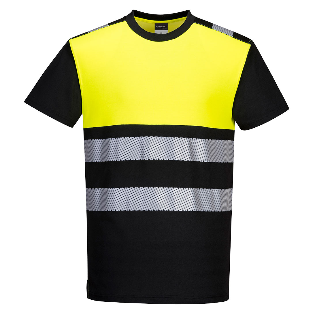 PW3 Hi-Vis Class 1 T-Shirt - Black/Yellow