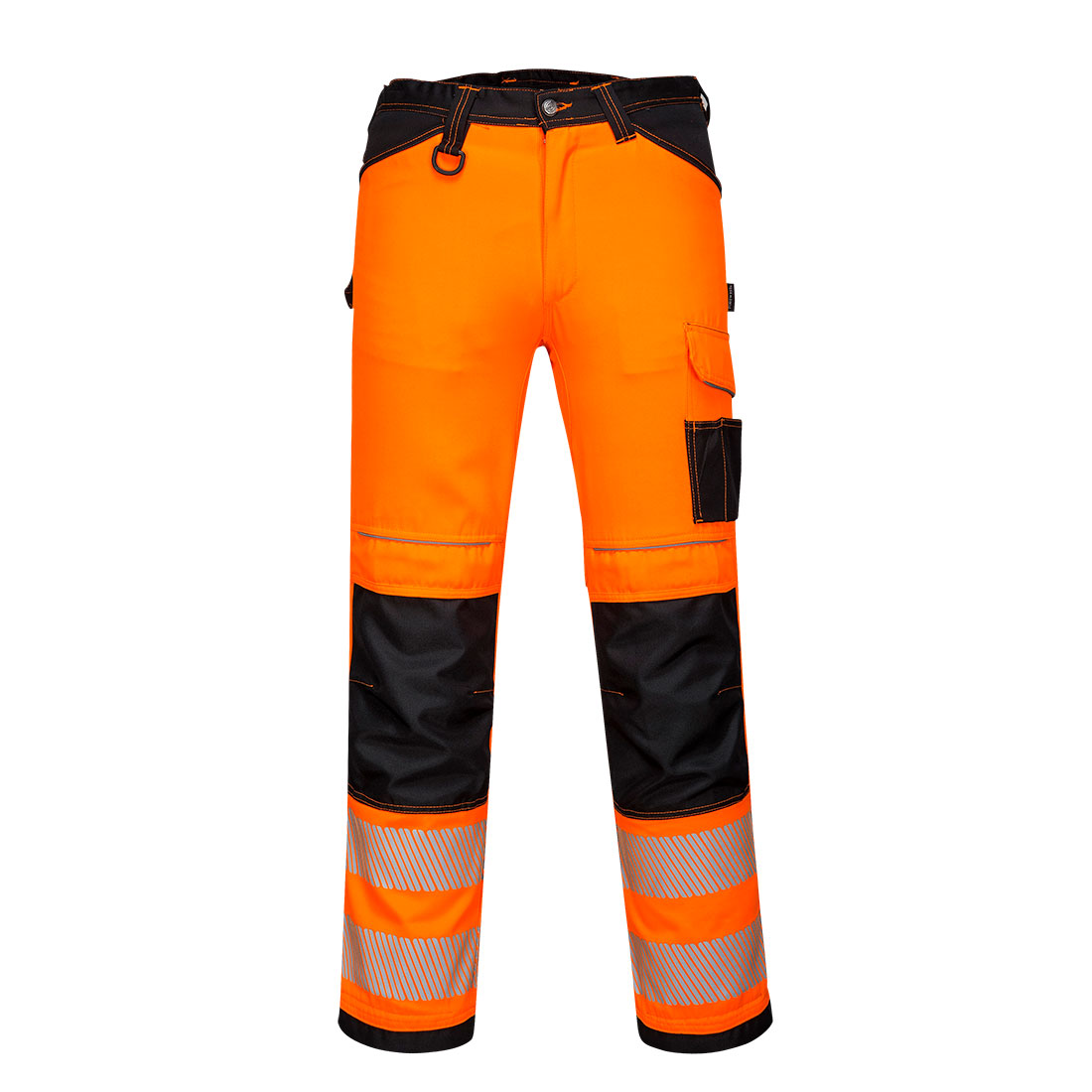 PW3 Hi-Vis Work Trouser - Orange/Black