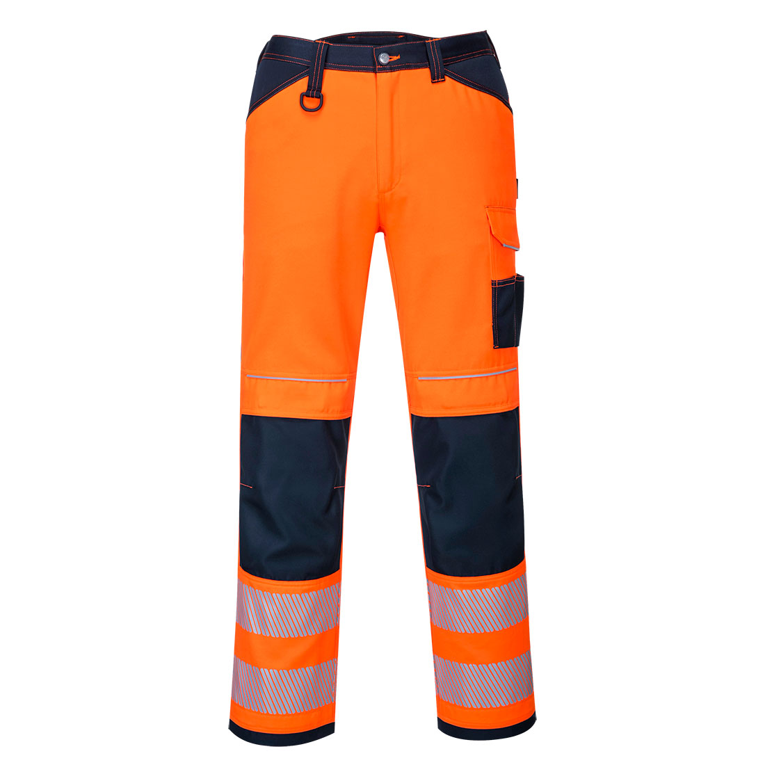 PW3 Hi-Vis Work Trouser - Orange/Navy Short